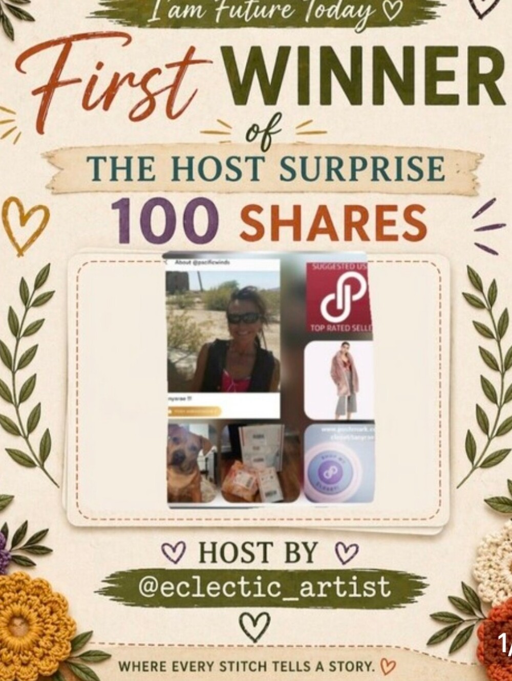 I'm The Share 10 Featured Closet Winner Community Support Shares & Growth Boost